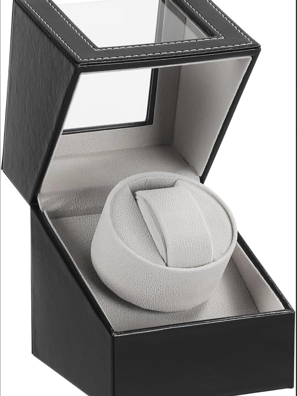 NEW! Elegant Black Watch Winder Storage Case. Keep Your Automatic  Watch Ticking